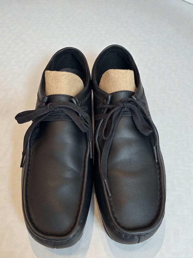 年内限定価格‼️Clarksワラビーエヴォウォータープルーフ ブラックレザー27