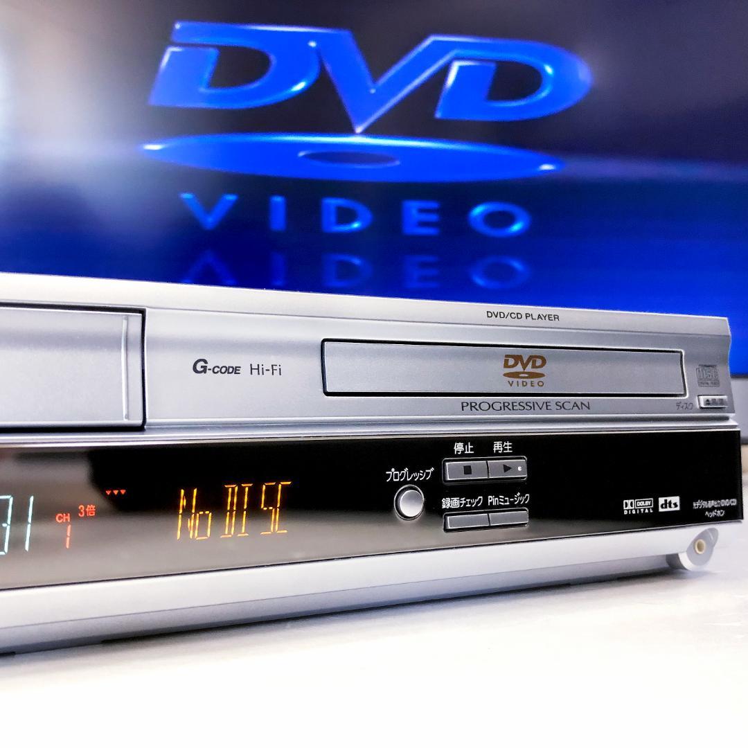 【完動美品】パナソニック DVD VHS 一体型 ビデオデッキ NV-VP30