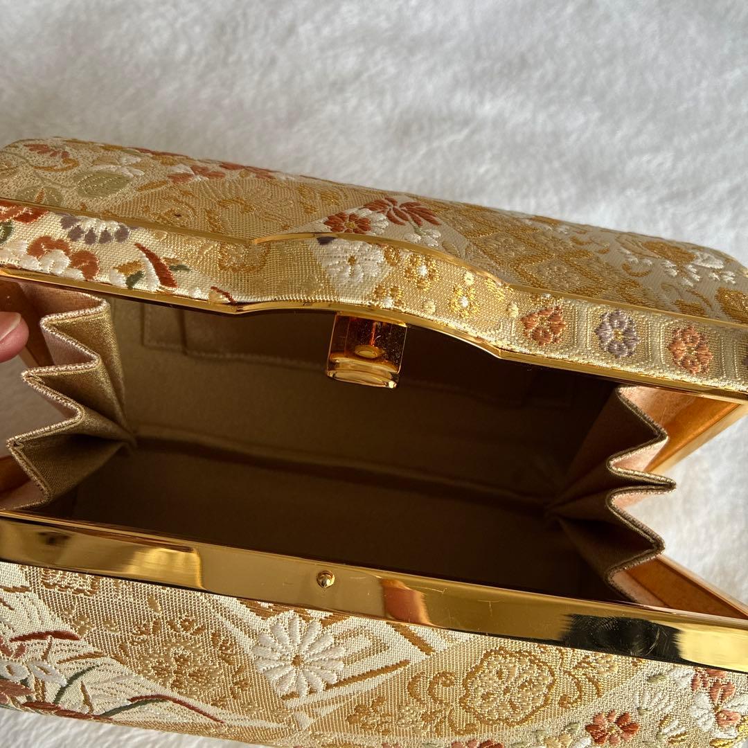 美品　和装バック　織柄豪華な格式あるバック　若い方向け　成人式　振袖　晴れの日