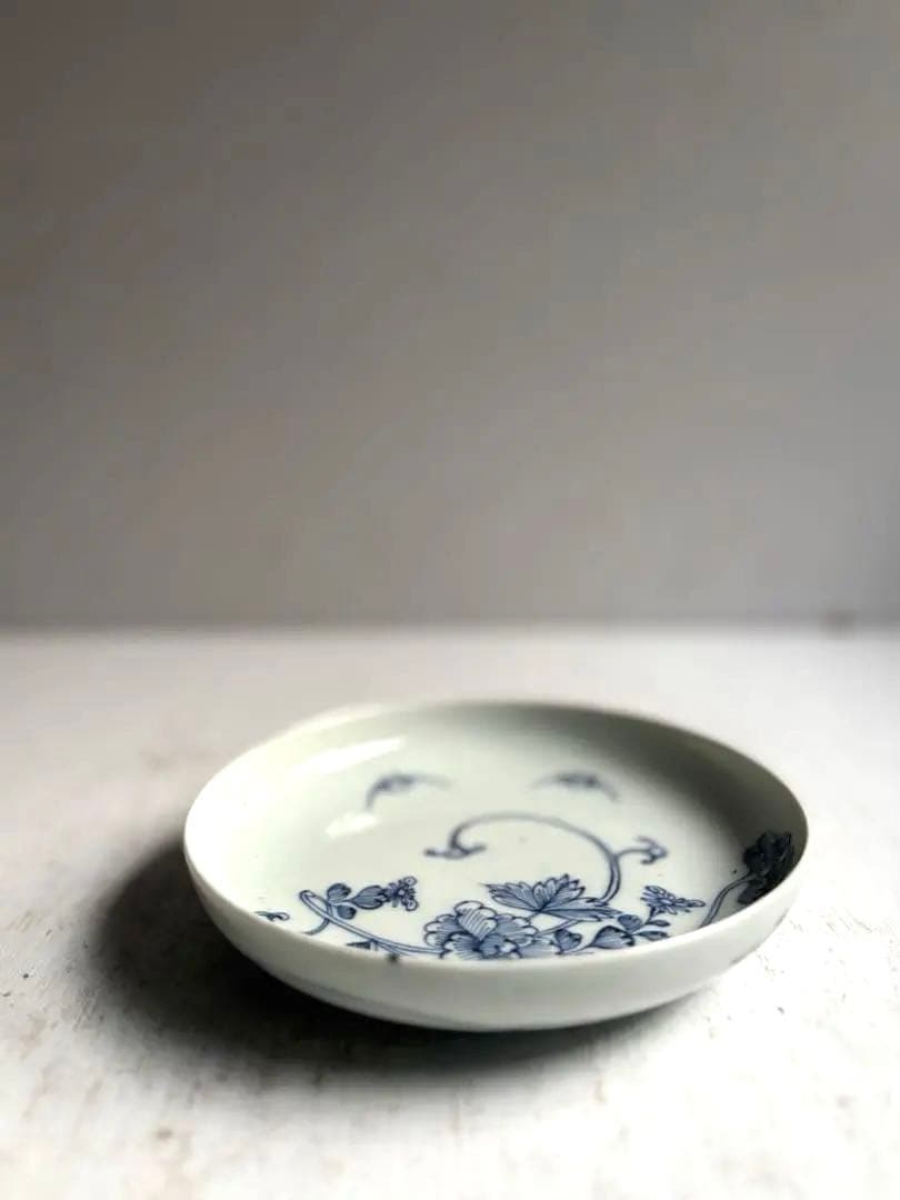 ぷくぷく様リクエスト】骨董 アンティーク 古伊万里 コウモリと花図