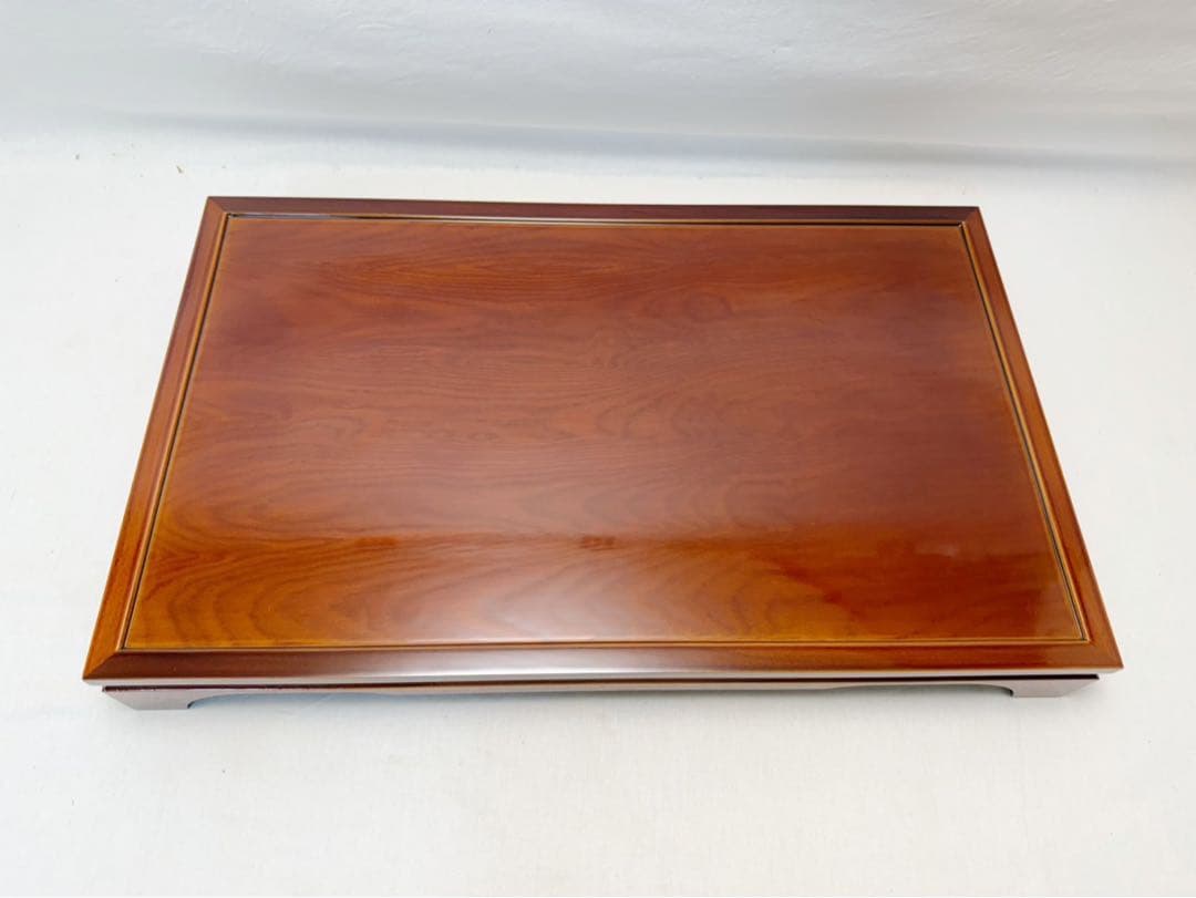 未使用 華道具 飛騨春慶塗 天然木製 花台 供物台 置台 盆栽台 飾台 元箱