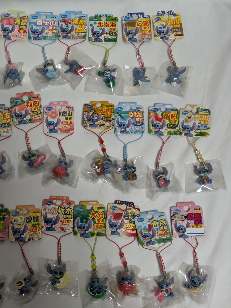 スティッチ　ご当地　ストラップ　根付　まとめ売り　28点