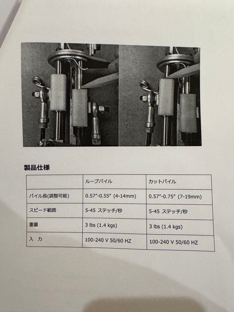 タフティングガン(未使用)