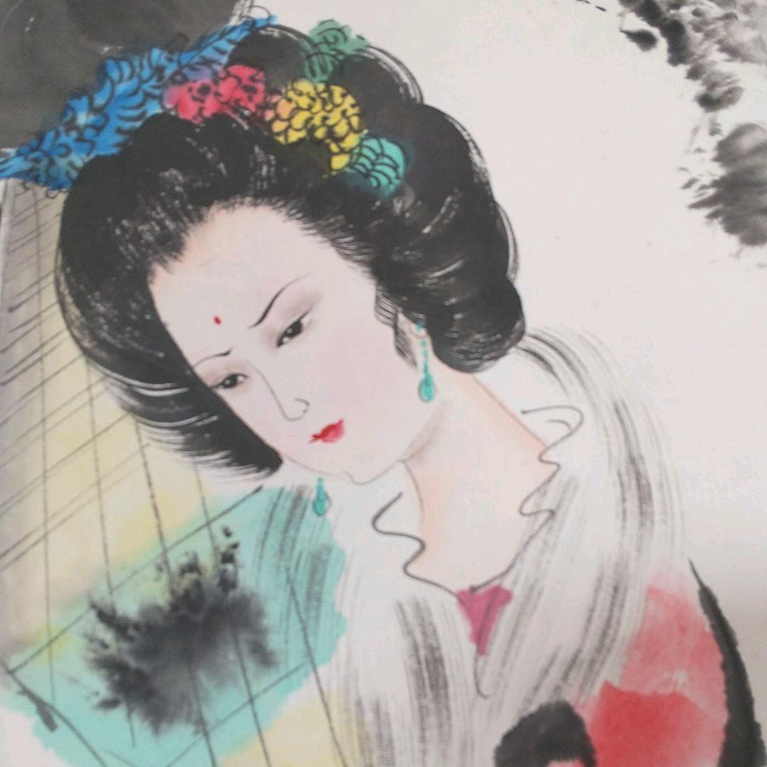 掛け軸 中国歴史美人図 昭君出塞・貂蝉拝月・貴妃醉酒