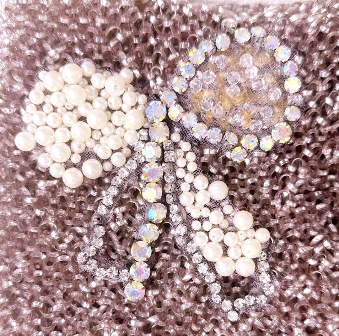 【美品】アンテプリマ　ワイヤーバッグ　リボンビジュー