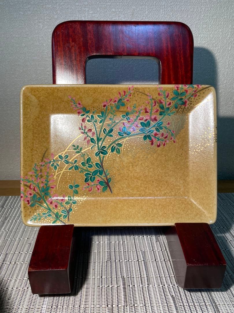 京焼 桑野睦子 御所の花 6月 花菖蒲 十二ヶ月 茶碗 抹茶碗