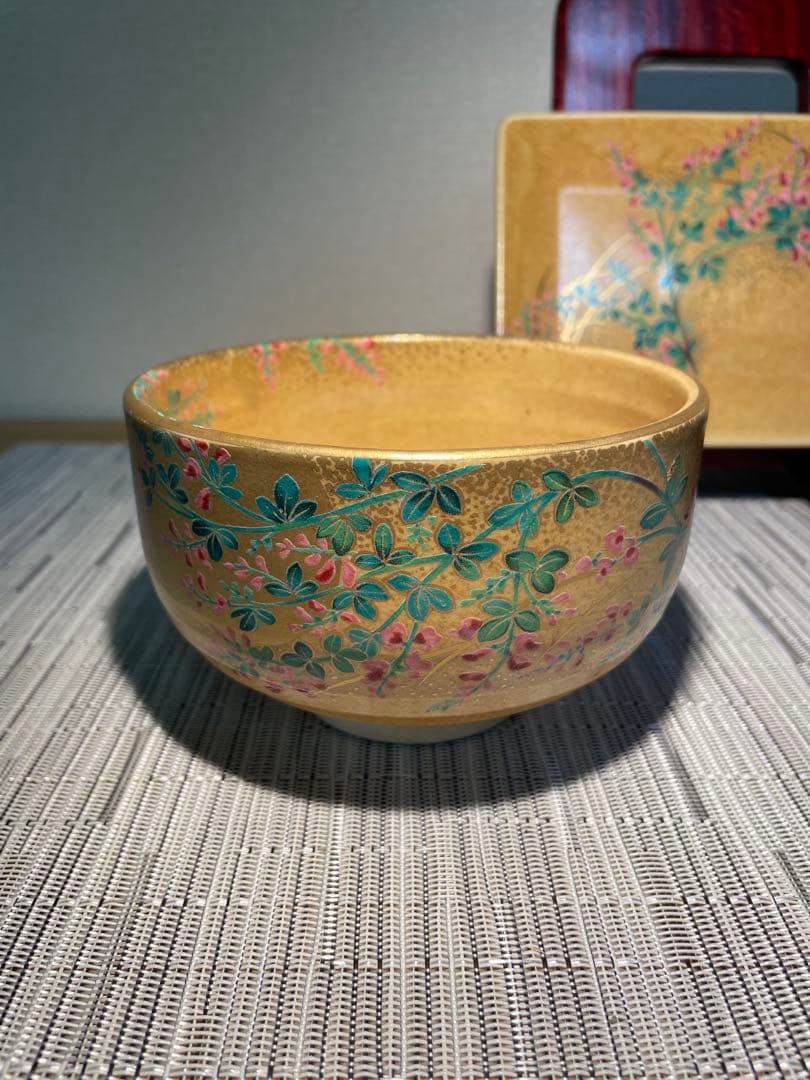 134桑野むつ子 京都 御所の花十二ヶ月【10月萩の花】抹茶