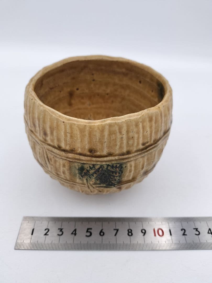 b986 福俵茶碗 黄瀬戸 加藤春鼎 木箱 茶道具 古物 - メルカリ