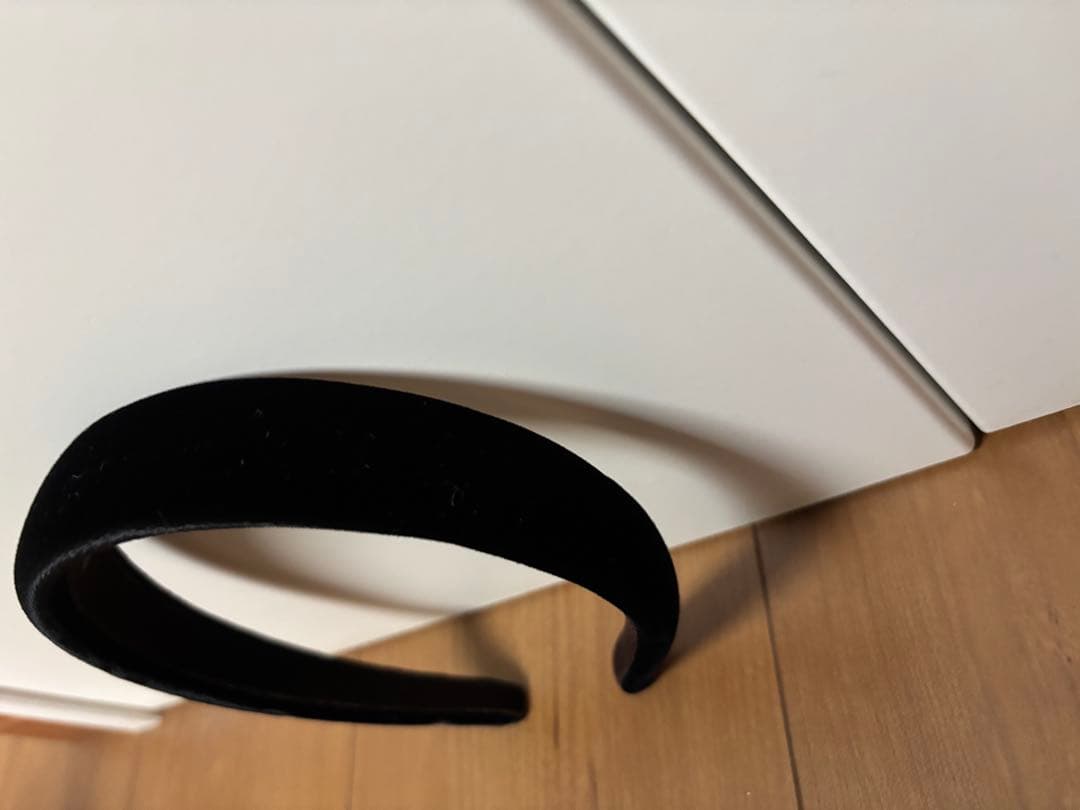 【未使用】アレクサンドル ドゥ パリ マッキントッシュ ベロア カチューシャ 黒