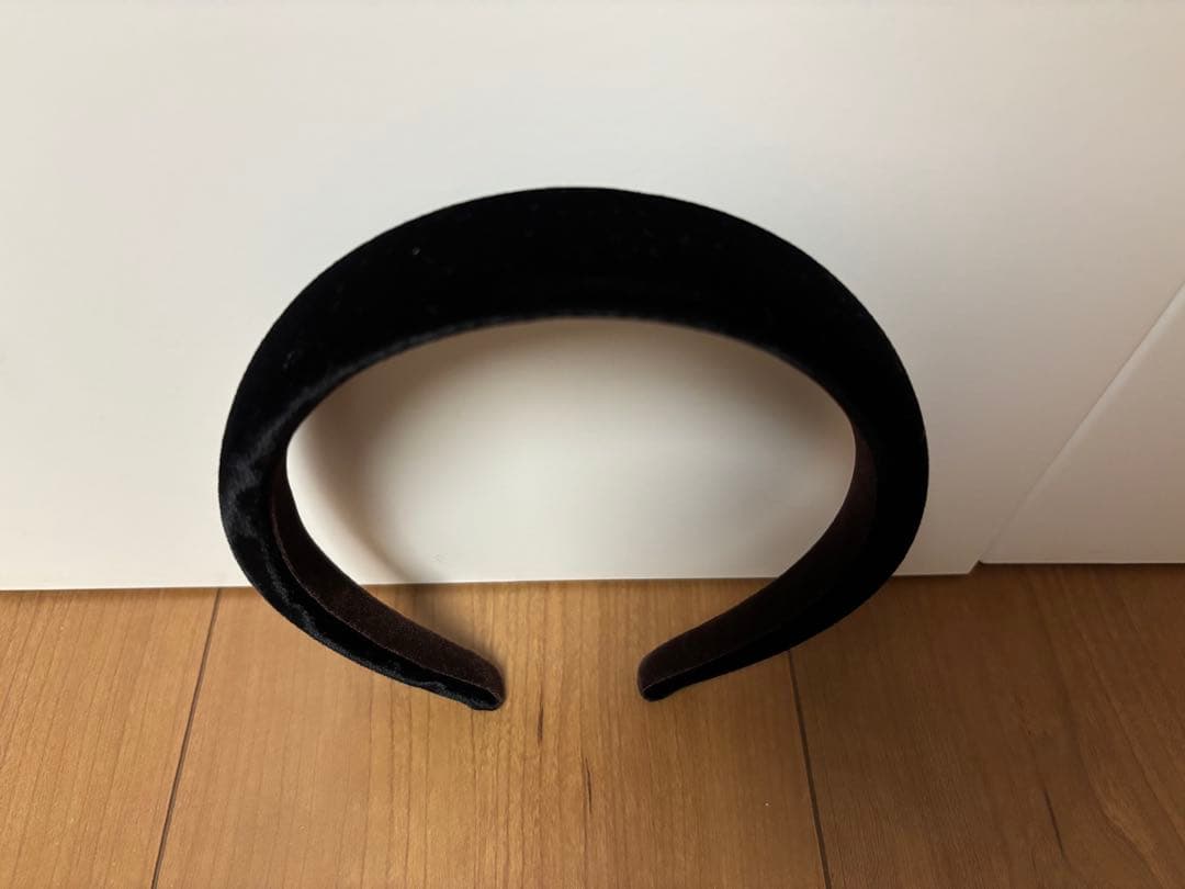 【未使用】アレクサンドル ドゥ パリ マッキントッシュ ベロア カチューシャ 黒