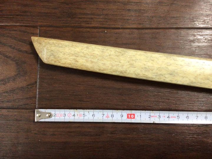 クリアランス 鯨骨の木刀 マッコウクジラ 骨董品 鯨の骨 ①鯨骨の木刀