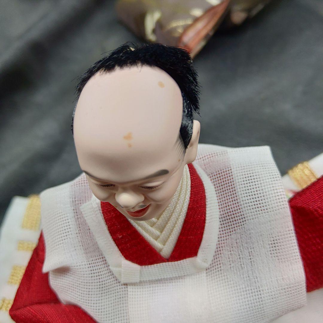 未使用品 京雛 特選 6寸 二條 勝翠作 雛人形 11体 官女 五人囃子 仕丁