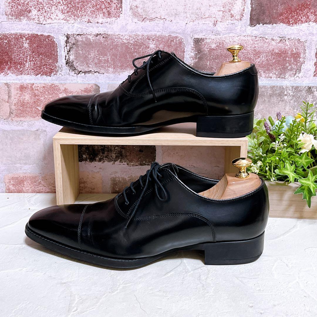 【REGAL リーガル】ドレスシューズ 革靴 キャップトゥ 黒 24.5 美品