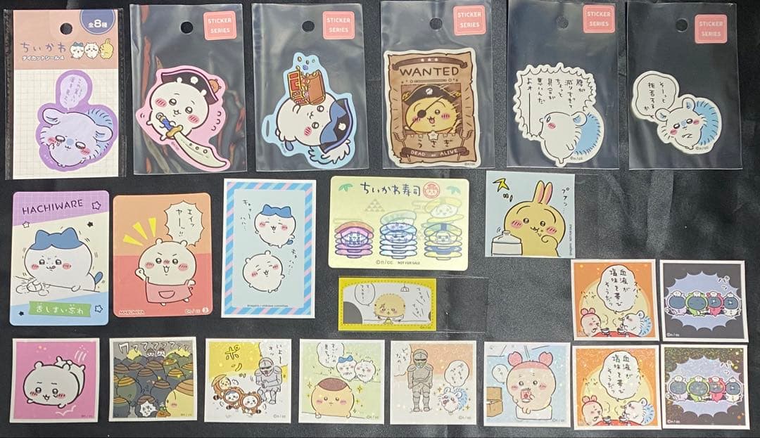 グッズまとめ売り　ちいかわ　ハチワレ　うさぎ　ボンボンドロップシール　等