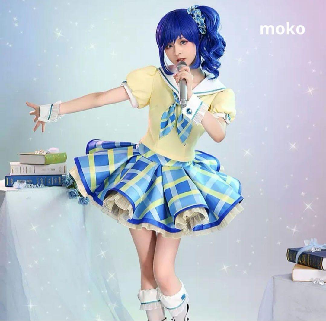 アイカツ 霧矢あおい コスプレ フルセット アイカツ 霧矢あおい コスプレ 三分妄想 ウイッグ付き