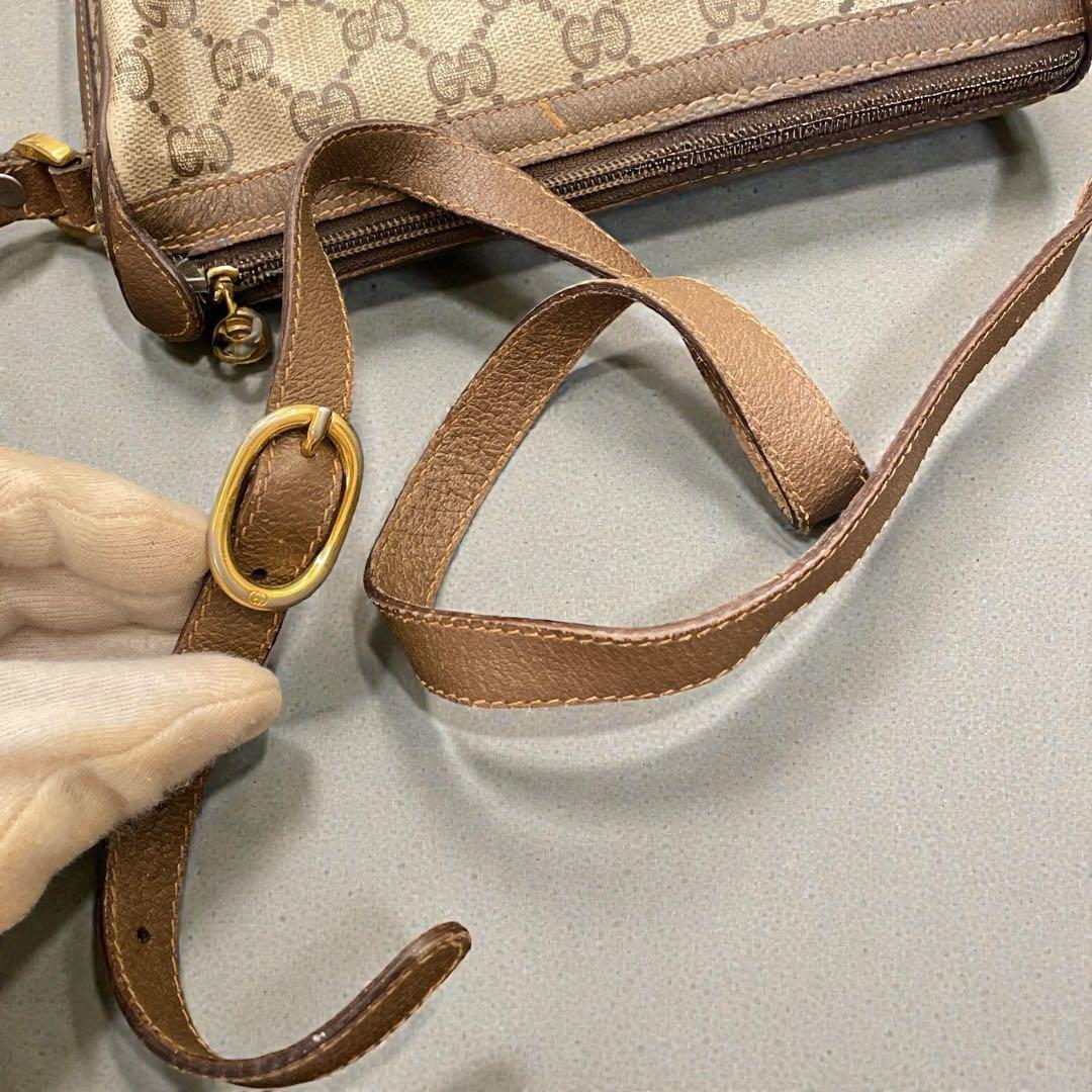 【極美品】GUCCI ショルダーバッグ GG キャンバス シェリー ゴールド金具