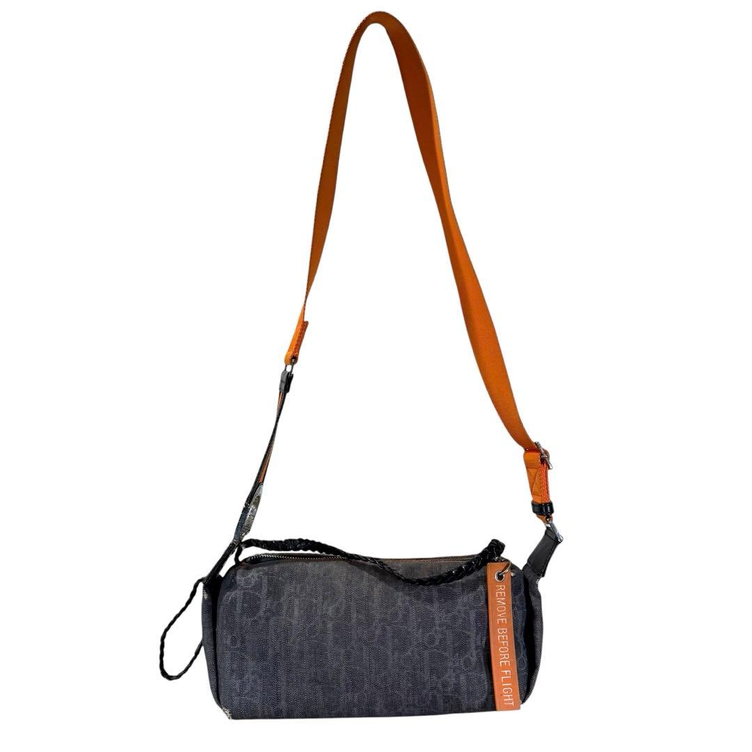 クリスチャンディオール フライト デニム オブリーク ショルダーバッグ