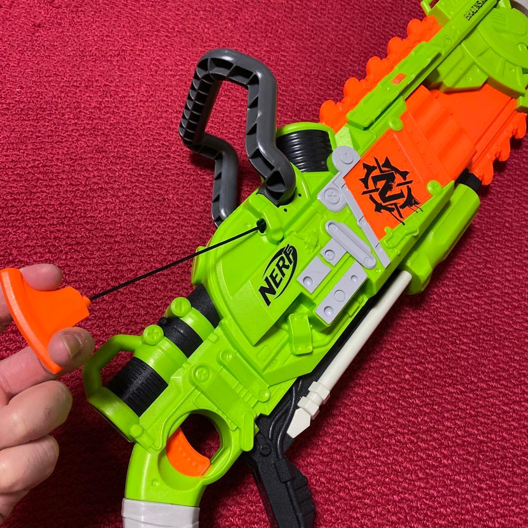 ナーフ ゾンビストライク NERF ブレインソー チェーンソー - メルカリ