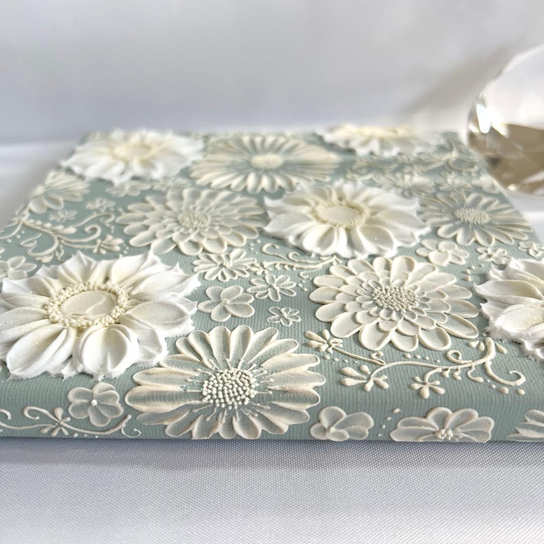 テクスチャーアート 絵画 インテリアアート 花 立体 絵 花の絵 アート