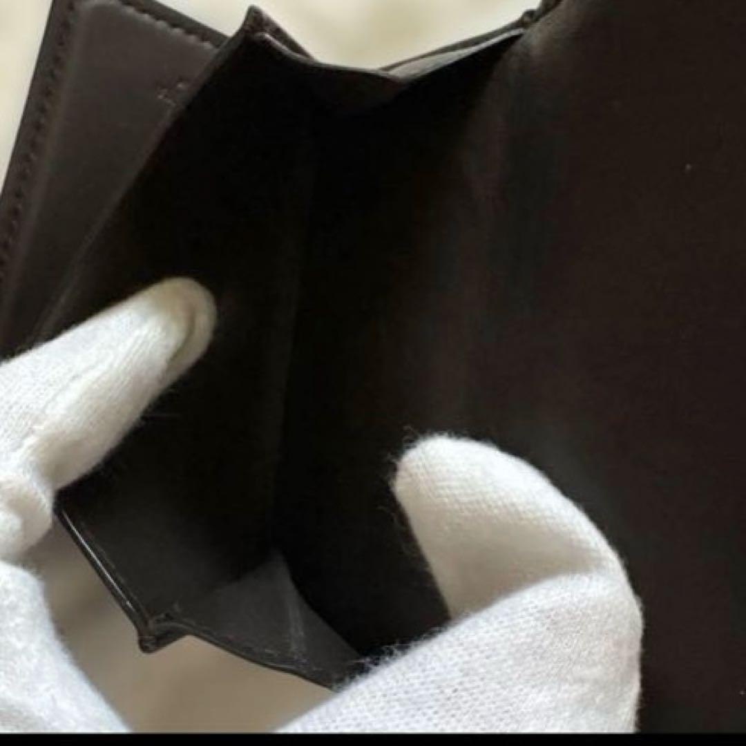 ボッテガヴェネタ イントレチャート 三つ折りウォレット ネイビー ブラウン