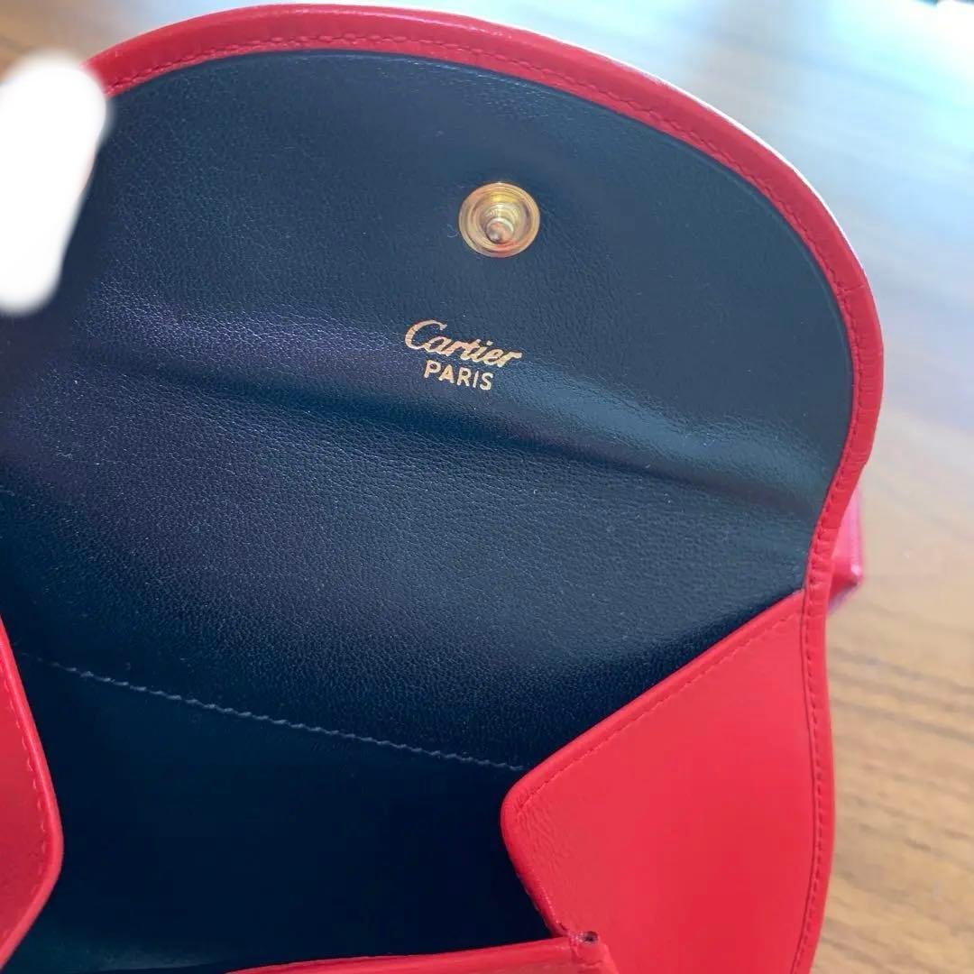 未使用品 Cartier カルティエ パンテール 赤 ケース 小物入れ