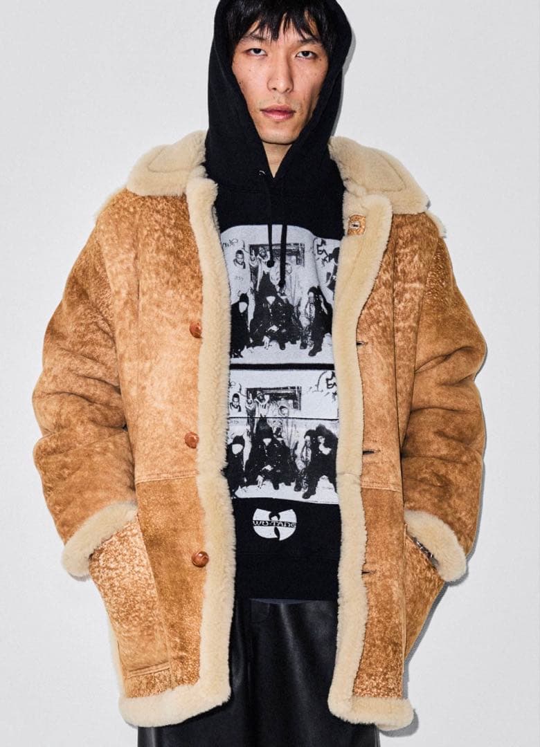 ジャケット・アウター Supreme x Schott Shearling Coat \"Tan\" M