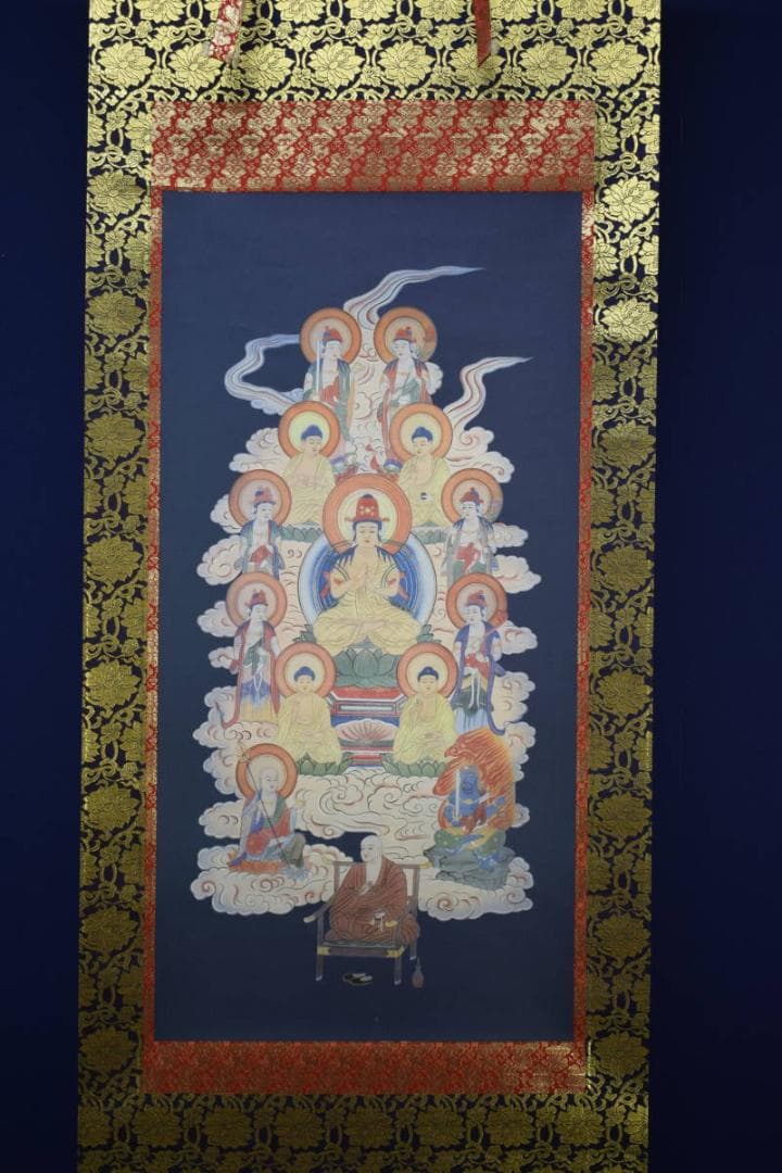 複製/十三佛図/工芸/布袋屋掛軸HF-322