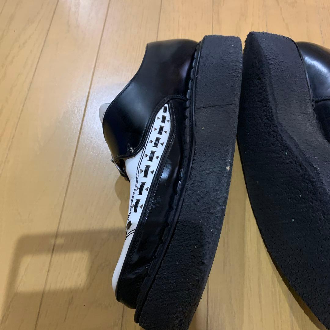 希少e coxラバーソール(UK7.5)ブラック/ホワイト(外観美品)