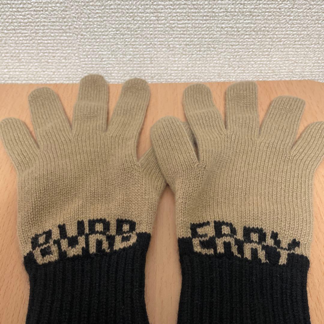 バーバリー 手袋 カシミヤ M／L