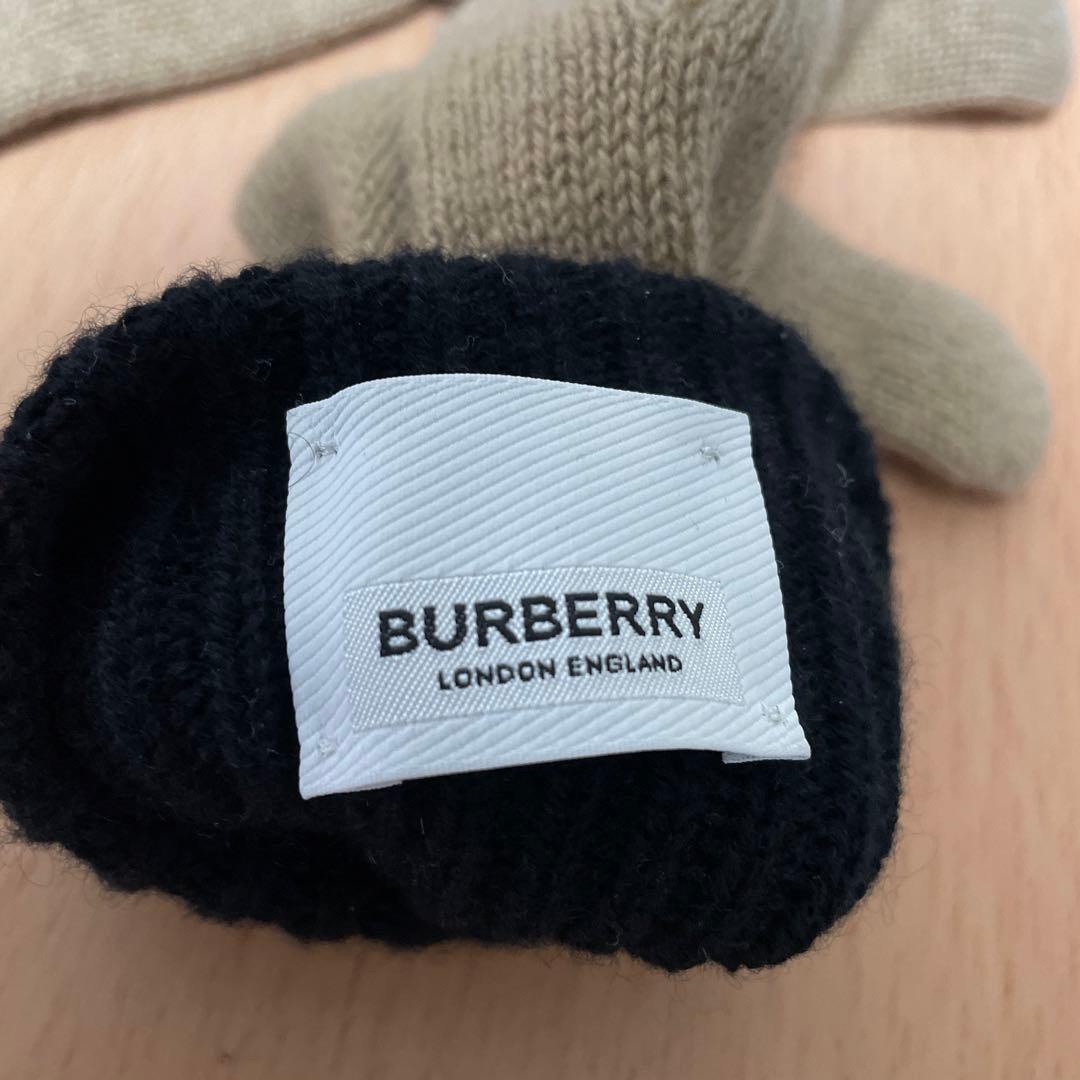 バーバリー 手袋 カシミヤ M／L