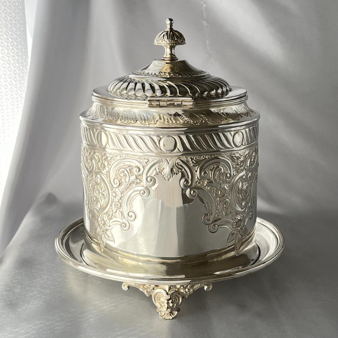 【Lee & Wigfull 】ビクトリアンのビスケットバレル /クッキージャー