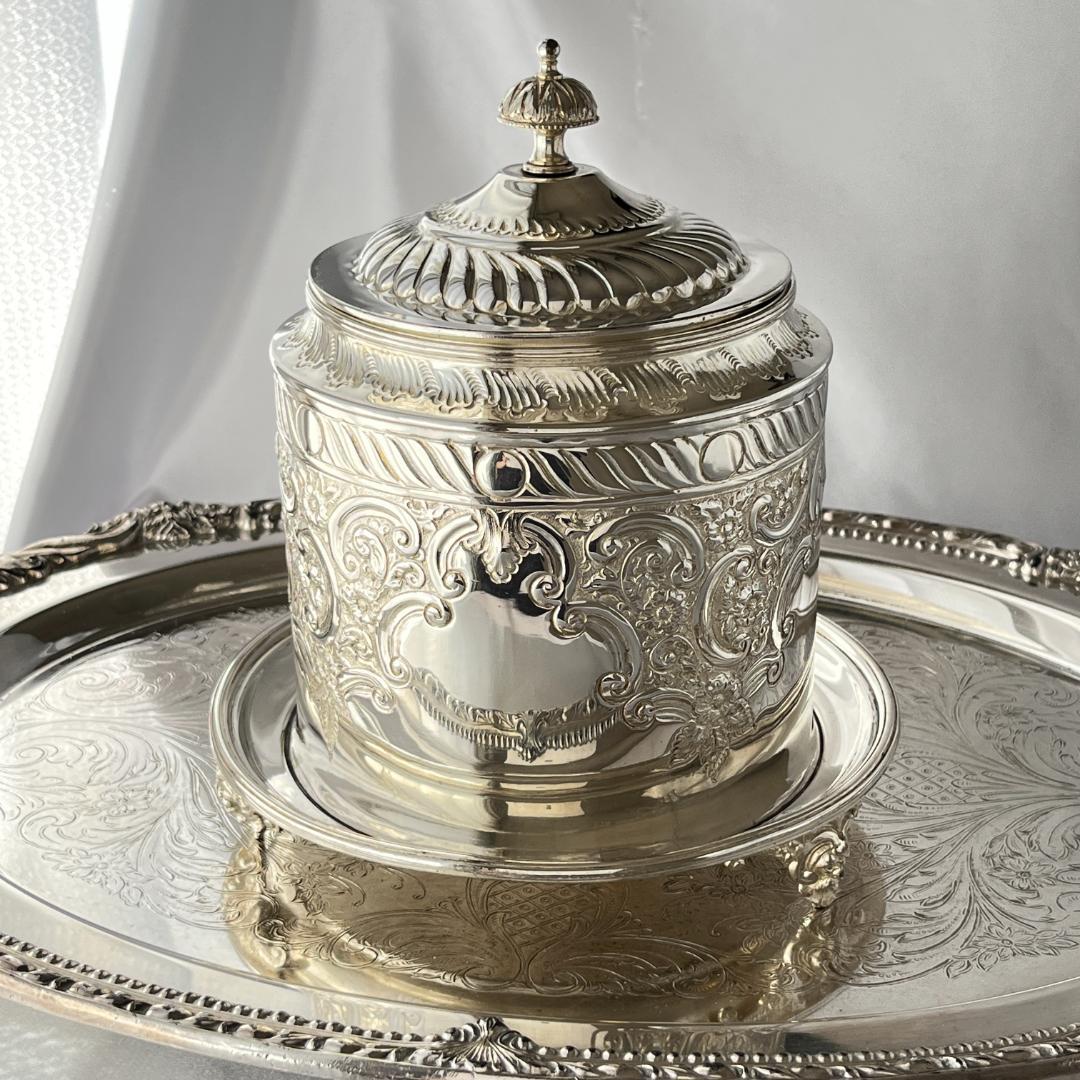 【Lee & Wigfull 】ビクトリアンのビスケットバレル /クッキージャー