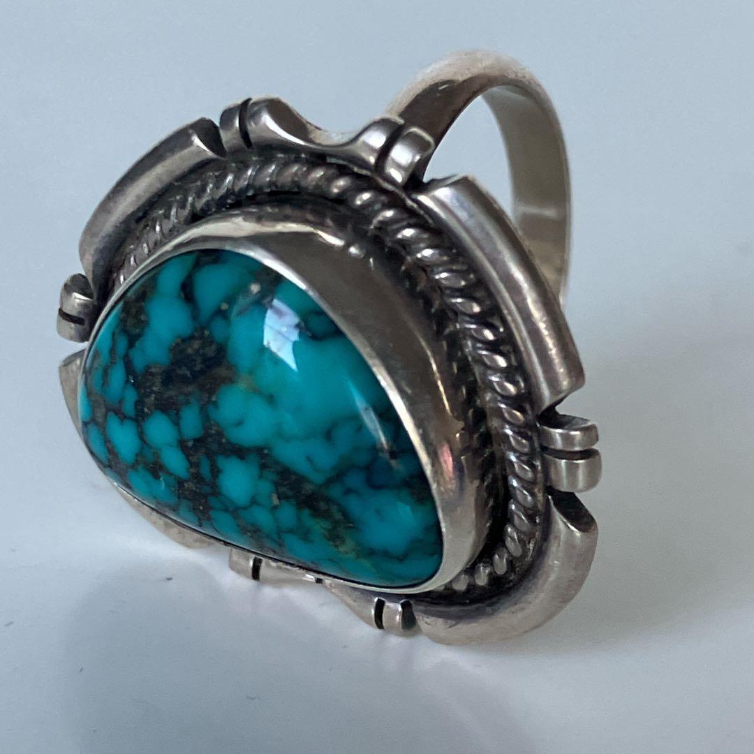 ロ*G様 Steve Arviso 特大ターコイズリング インディアンジュエリー