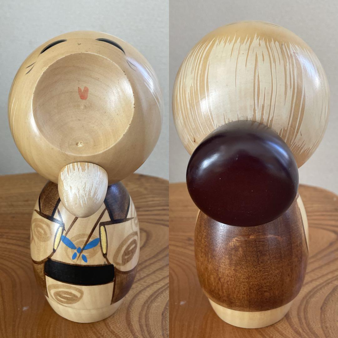 創作こけし 宮下はじめ作品6点 芭蕉 福笑いおじいちゃん・おばあちゃん