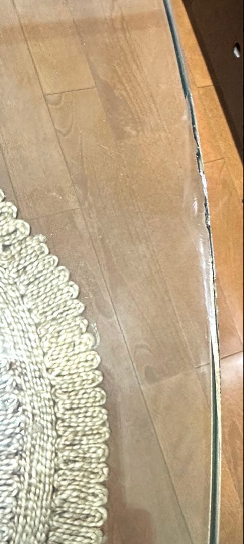 カリガリス ガラステーブル 110