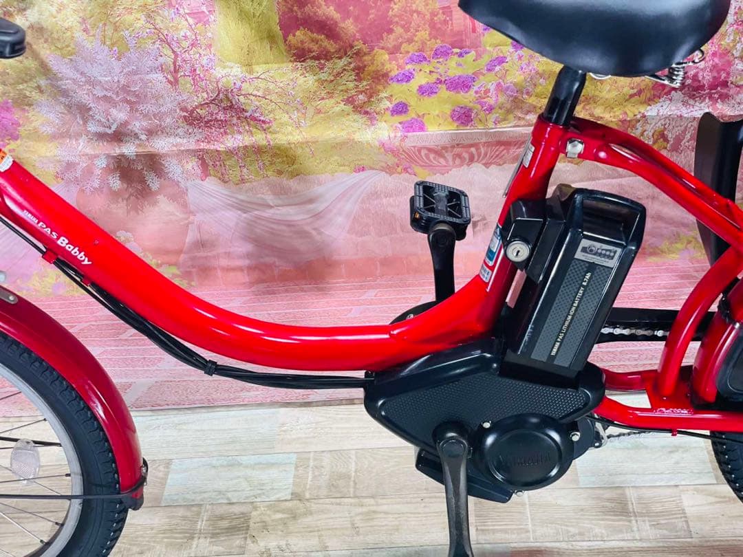 K2617 電動自転車ヤマハ パスバビー 子供乗せ 20インチ レッド