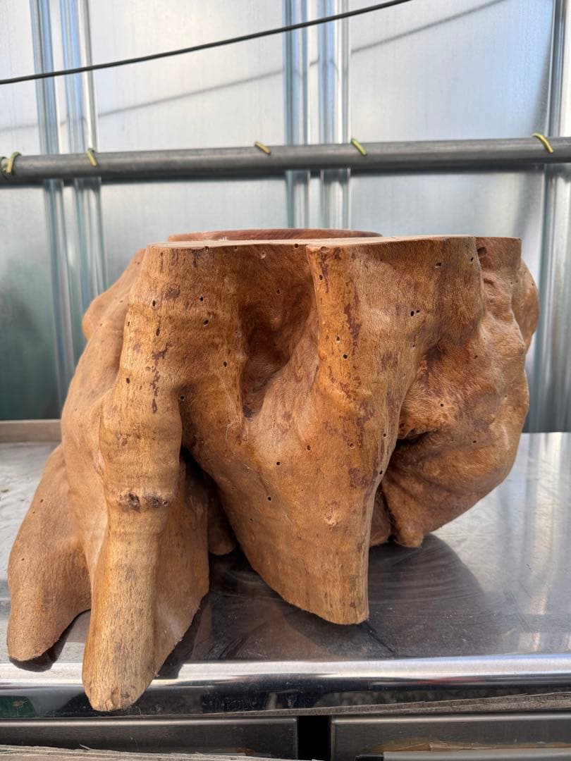 火鉢 陶磁器 染付 レトロ アンティーク 古民具 希少 金魚鉢 手作り 灰