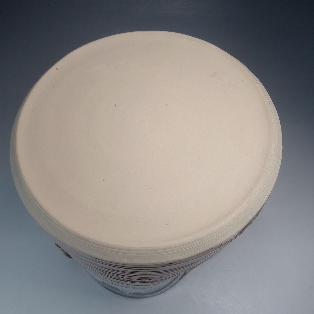 未使用 茶道具 小山岑一造 花ノ木窯 芋頭 備前焼 水指 水差し 陶印 栞