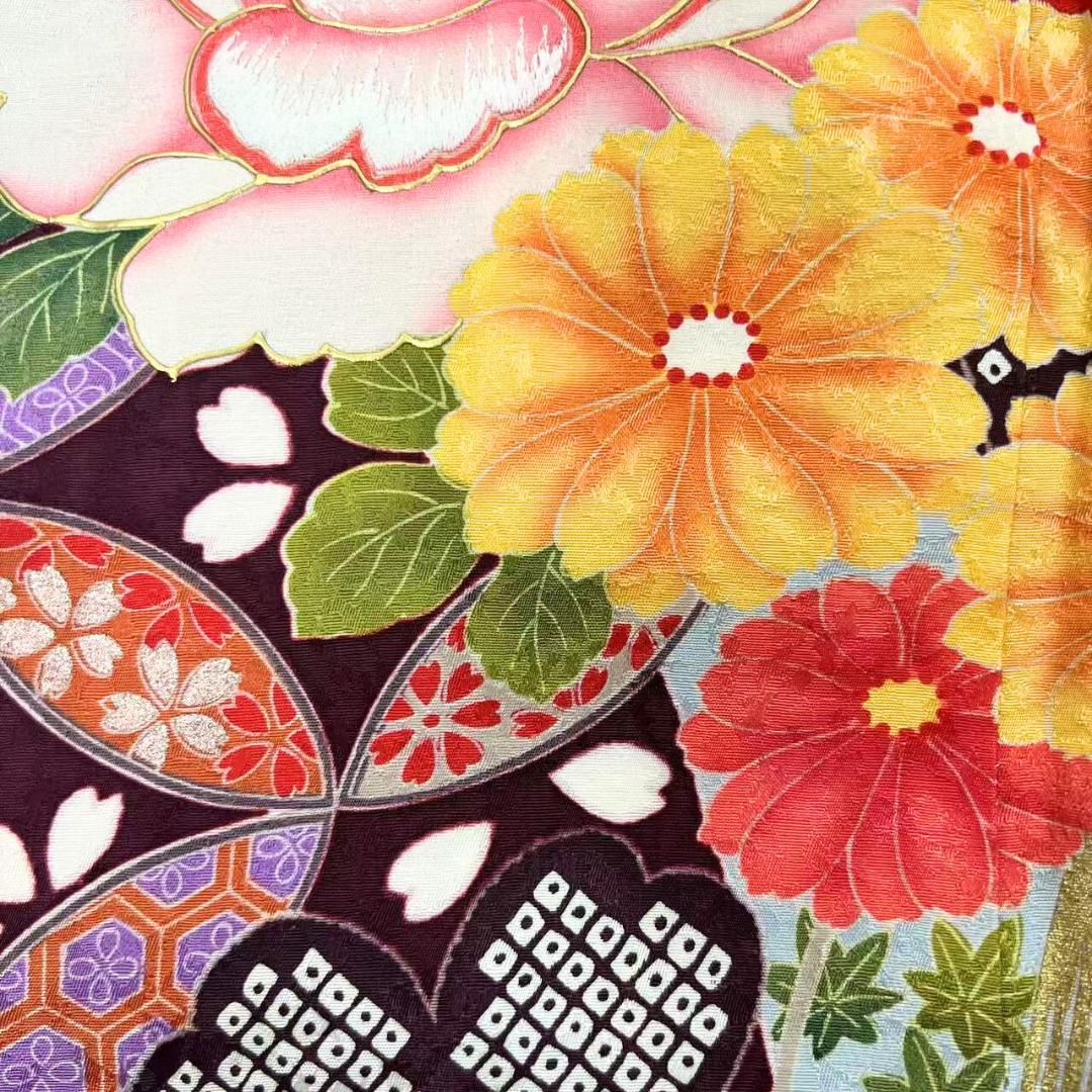 ≪早い者勝ち≫【美品】 振袖セット 成人式 正絹 古典柄 振袖 赤 S*144