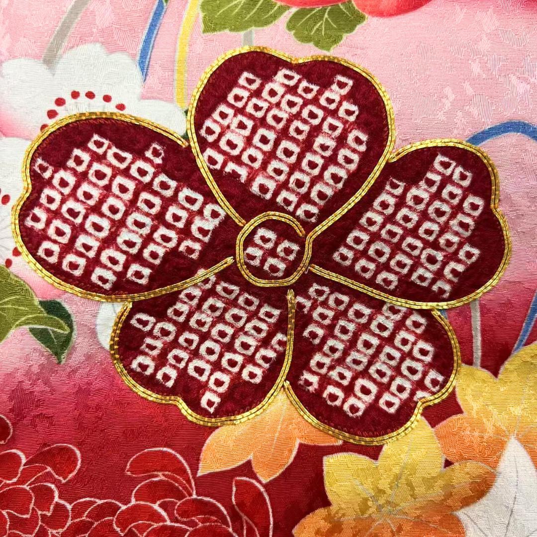 ≪早い者勝ち≫【美品】 振袖セット 成人式 正絹 古典柄 振袖 赤 S*144