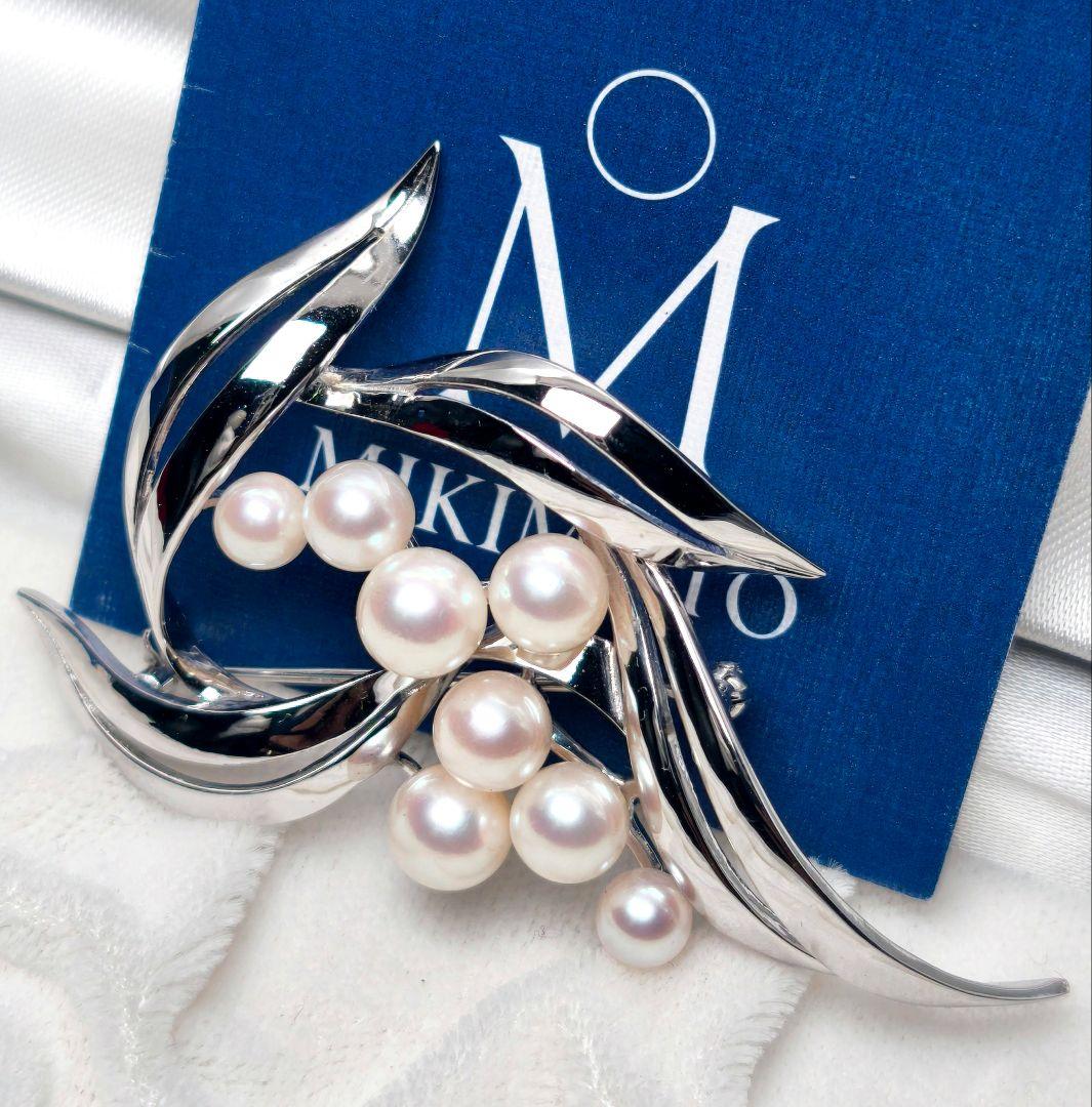 美品 最高級!!】ミキモト ブローチ パール フォーマル 11珠 皇室御用達