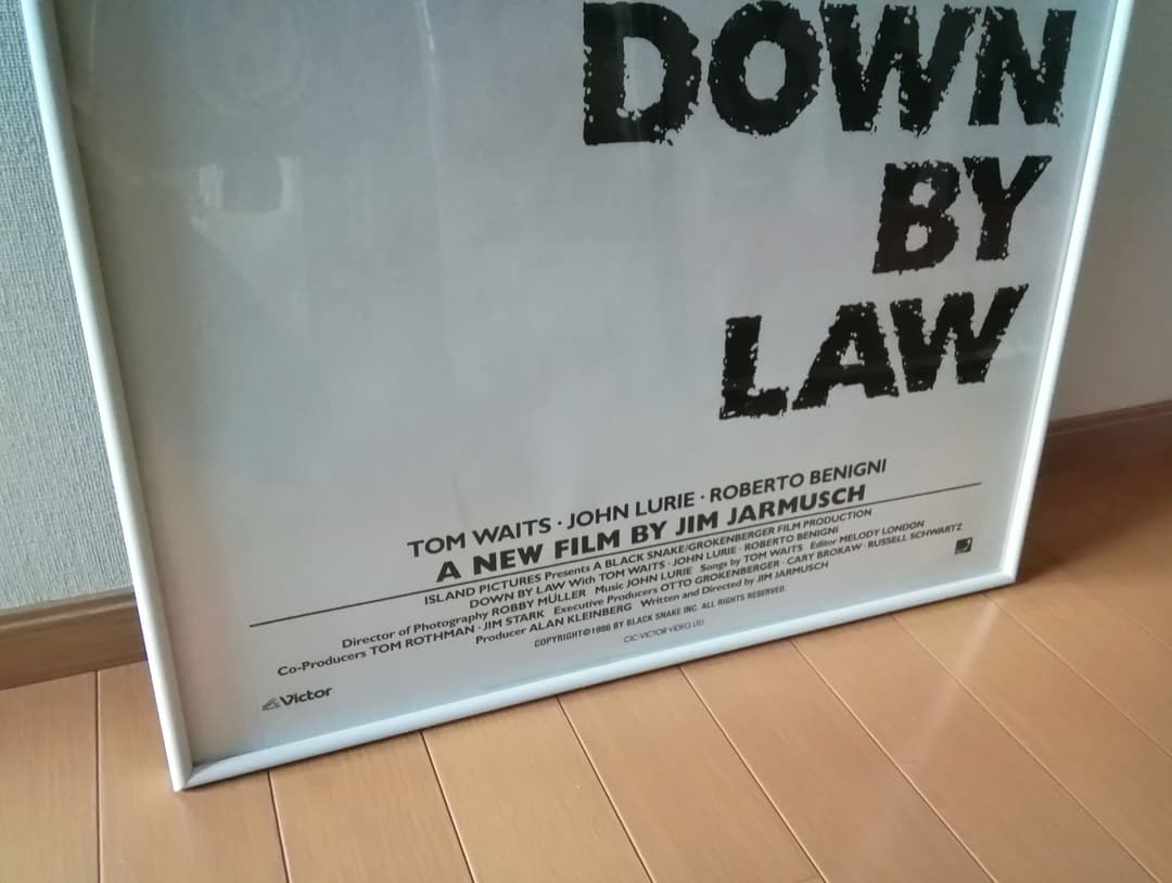 売約済 DOWN BY LAW　　額装 ポスター 73.5×52.4