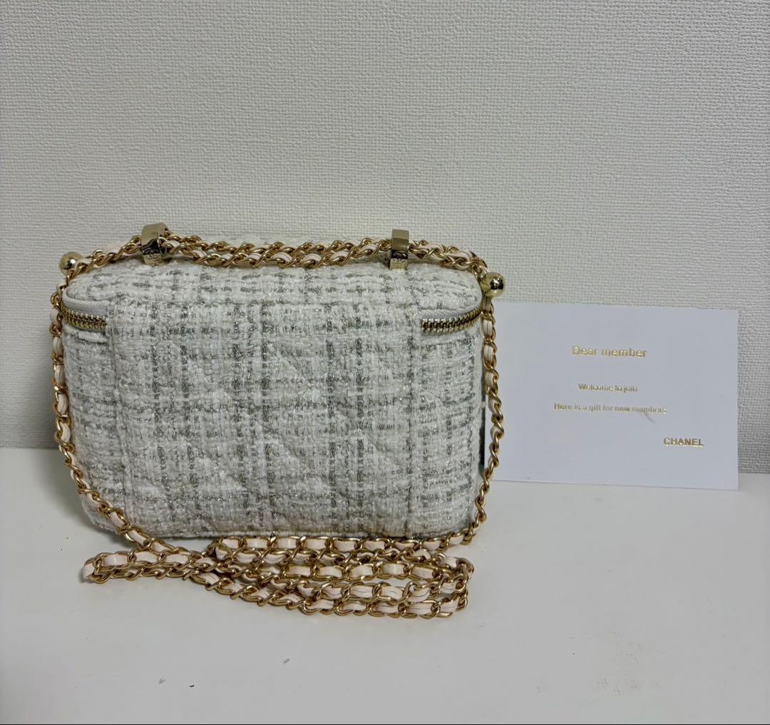 VIP限定　非売品 ツイードショルダーバッグBOX付　ホワイト