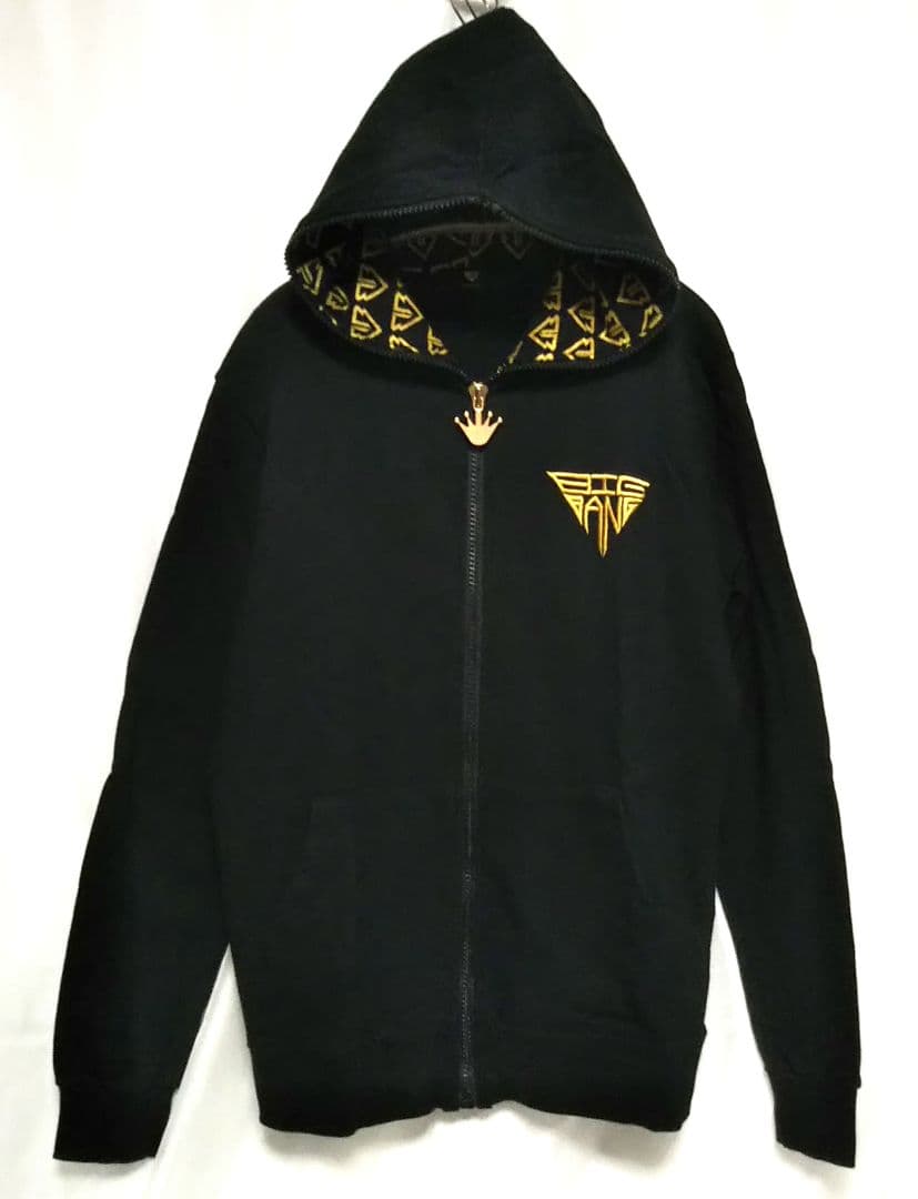 レア BIGBANG ジップアップパーカー ゴールド刺繍 Mサイズ