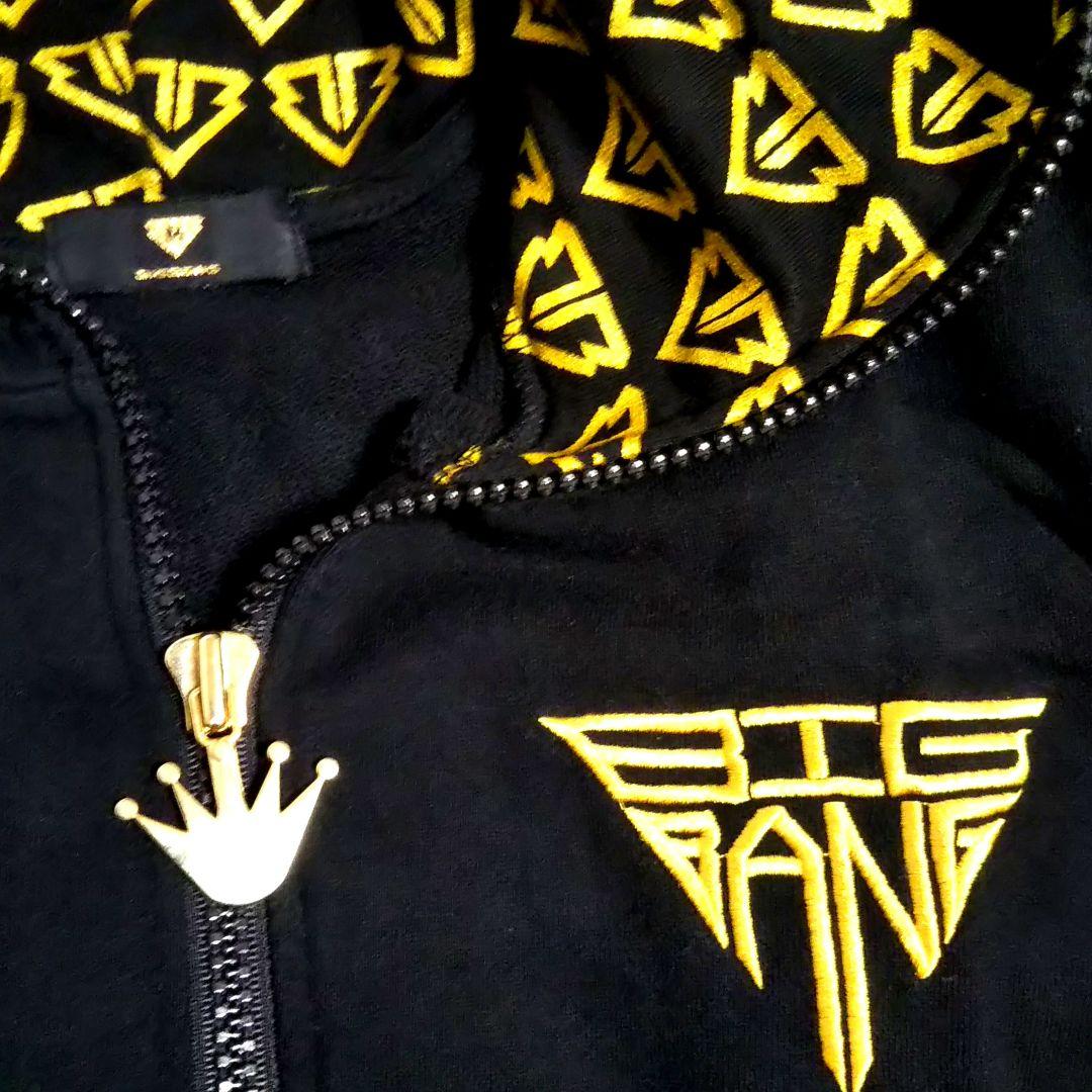 レア BIGBANG ジップアップパーカー ゴールド刺繍 Mサイズ