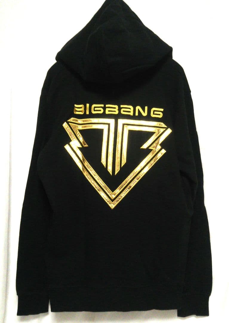 レア BIGBANG ジップアップパーカー ゴールド刺繍 Mサイズ