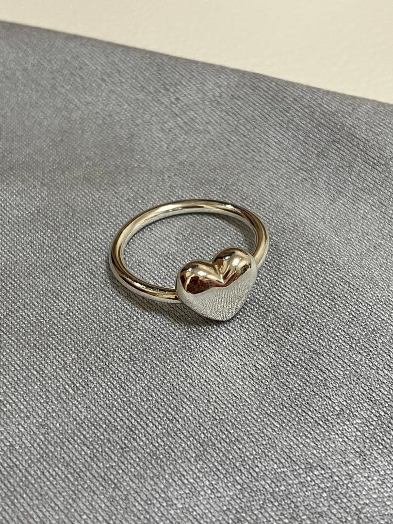 【TIFFANY&Co. 】あんしん鑑定利用可☆ハートリング　シルバー