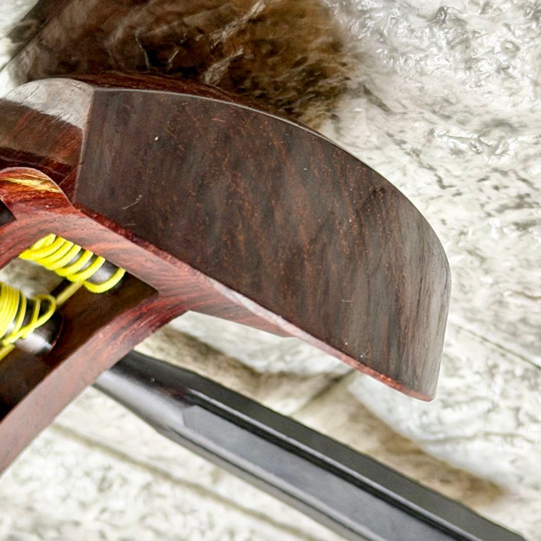 中棹三本継三味線 紫檀・紅木・丸打胴・東さわり・鼈甲撥・樹脂