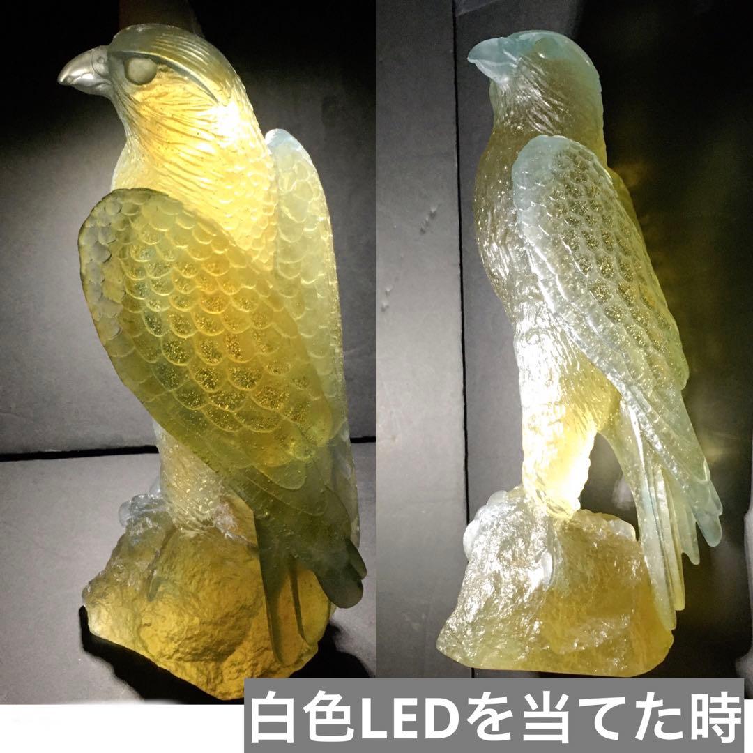 ハヤブサ鷹ドームフランスクリスタル水晶エミールガレフランス製ガラス