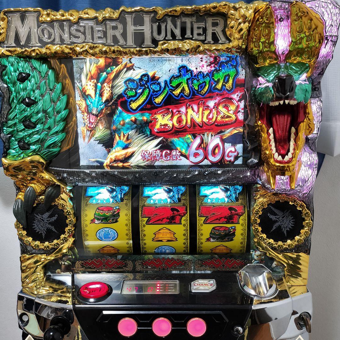 コイン不要機］家スロ モンスターハンター月下雷鳴